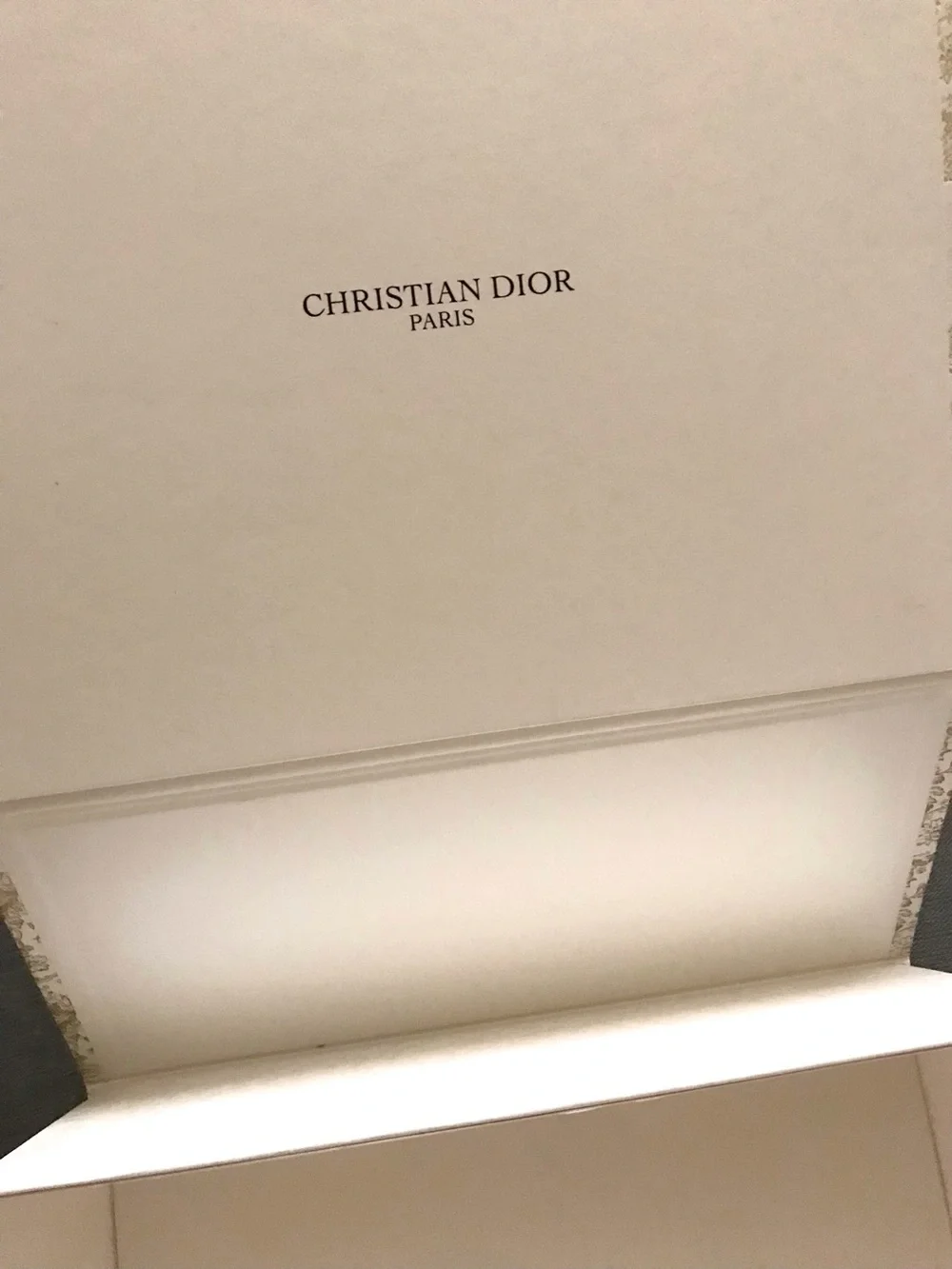 Christian Dior Gold & White Gift Box